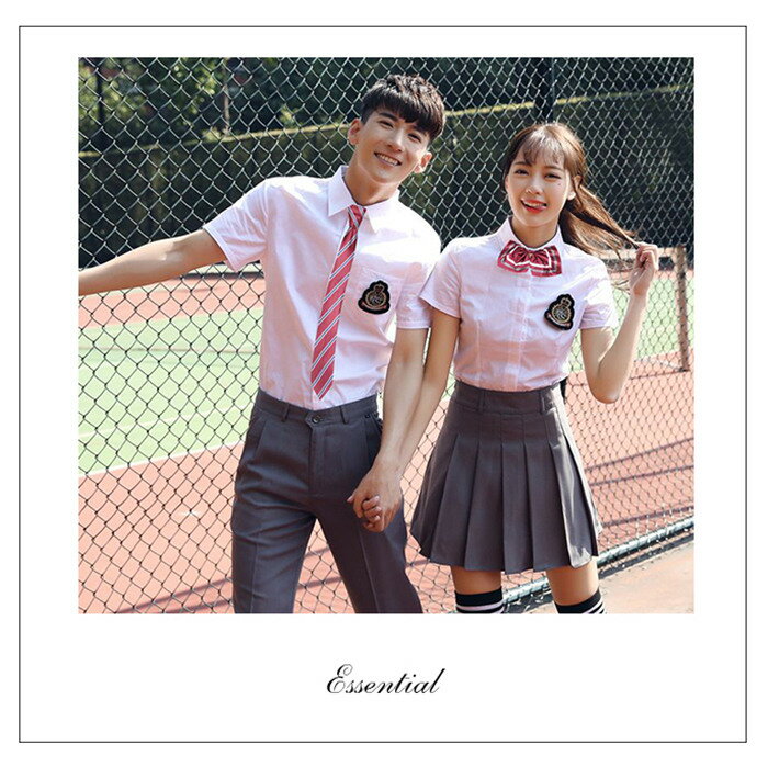 定番の高校生制服です 学生服 シャツ 通学 制服 Jk 女子高生 高校生 セットアップ 男子 女子 半袖 春夏 プリーツスカート 新しい季節 コス コスプレ グレー 彼女 大きいサイズ 可愛い ミニスカ ペアルック 衣装 コスプレ衣装 スカート セーラー服 文化祭 コスチューム