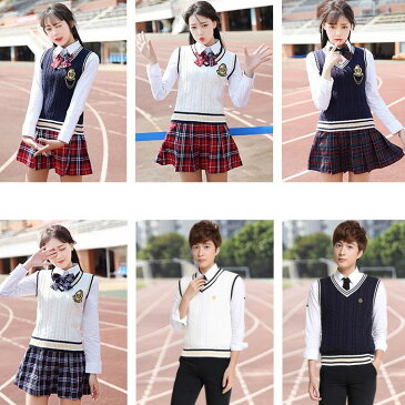 【送料無料】学生服 シャツ 通学 制服 JK 女子高生 高校生 学生服 セットアップ 男子 女子 長袖 春 秋 プリーツスカート コスプレ 衣装 彼女 コスチューム コスプレ衣装 コス 可愛い セーラー服 スカート グレー ミニスカ 大きいサイズ 文化祭 ペアルック