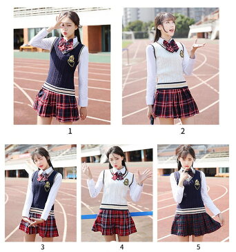 【送料無料】学生服 シャツ 通学 制服 JK 女子高生 高校生 学生服 セットアップ 男子 女子 長袖 春 秋 プリーツスカート コスプレ 衣装 彼女 コスチューム コスプレ衣装 コス 可愛い セーラー服 スカート グレー ミニスカ 大きいサイズ 文化祭 ペアルック