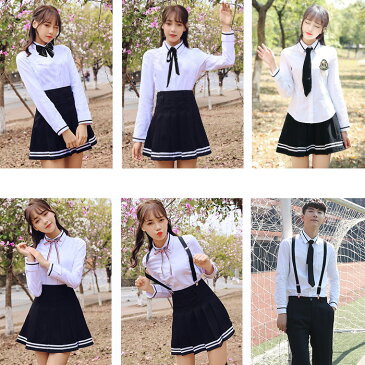 【送料無料】学生服 シャツ 通学 制服 JK 女子高生 高校生 学生服 セットアップ 男子 女子 半袖 春夏 プリーツスカート コスプレ 衣装 彼女 コスチューム コスプレ衣装 コス 可愛い セーラー服 スカート ミニスカート 大きいサイズ 文化祭 ペアルック