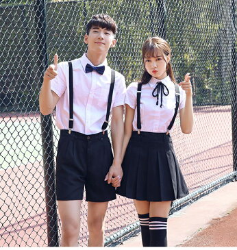 【送料無料】学生服 シャツ 通学 制服 JK 女子高生 高校生 学生服 セットアップ 男子 女子 半袖 春夏 プリーツスカート コスプレ 衣装 彼女 コスチューム コスプレ衣装 コス 可愛い セーラー服 スカート ミニスカ 大きいサイズ 文化祭 ペアルック