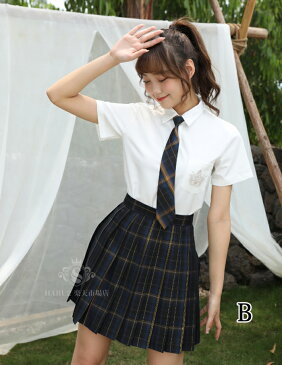 新発売 2点セット プリーツスカート+リボン セーラー服 チェック柄 学生制服 スクール制服 上着 学生服 コスプレ コスチューム 春夏秋冬 高校生JK制服 女子制服 仮装 可愛い 私服(自由服)の高校