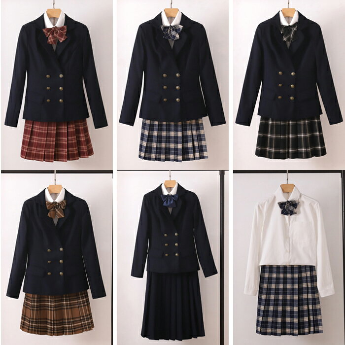 【スーパーDEAL】セーラー服 長袖 学生服 女子高生 コスプレ ブレザー 制服 セットブレザー ジャケット コート チェック柄 ミニスカート ボタン式 可愛い 学園祭 仮装 本格制服 学生 制服 可愛い 清純 学園祭 文化祭 仮装