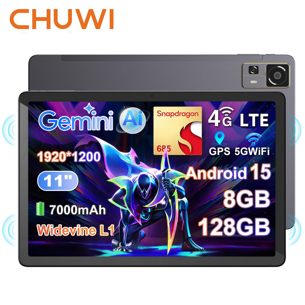 P5倍&【新店記念クーポンで18,980円】Android15 タブレット 11インチ タブレット SIMフリー 4G LTE Snapdragon 685 8...