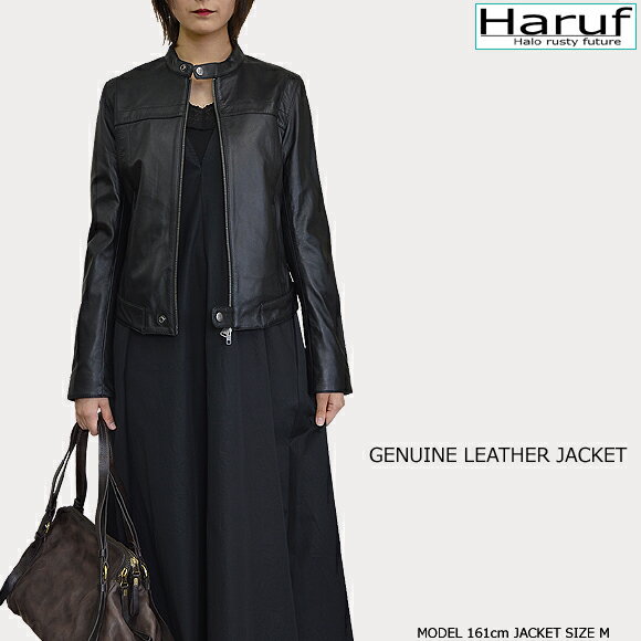 Haruf 本革 ラムレザー シングルライダー...の紹介画像2