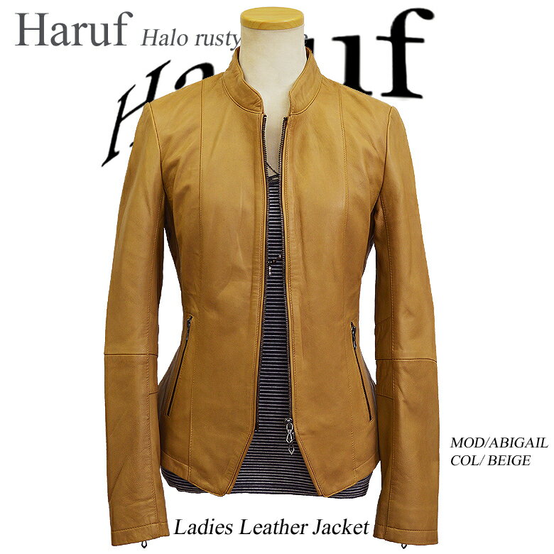 ライダースジャケット レザージャケット レディース 本革 皮ジャン 革ジャン シングルライダース レザー ブルゾン スタンドカラー レザーコート 大きいサイズ レディースライダース 黒 ブラック 秋冬 ABIGAIL BLACK アウター