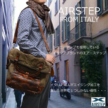 本革 レザーバッグ レザーショルダーバッグ 斜めがけバッグ バッグパック リュックサック 旅行用バッグ AIRSTEP ブランドバッグ メンズ レディース 151475 父の日