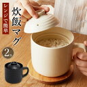 【期間限定!3590円→2480円】電子レンジ 対応 炊飯器 陶器製 おひつ レンジで簡単 ふっくらごはん 炊飯マグ 1合 米から炊ける 陶器製 マグカップ お...