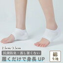 シークレット インソール 身長 2.5cm 3.5cm アップ 男女兼用 メンズ シリコン 綿 靴下 かかと 滑りに 快適くい かかとカバー シークレットブーツ...