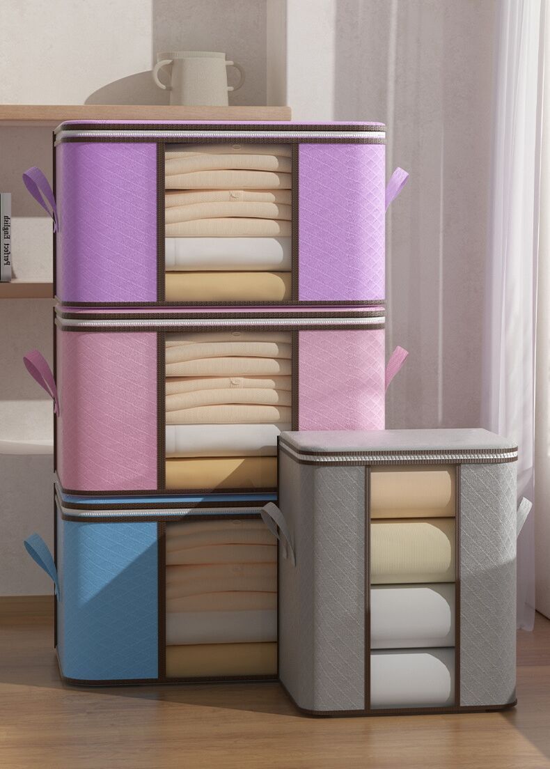 3点セット 収納ボックス 雑物収納 衣類収納 折り畳み おもちゃ箱 衣装ケース 収納ケース 押し入れ収納 ストレージボックス 大容量 小物 整理ボックス 蓋つき 衣替え 整理整頓 おしゃれ ファスナー 靴下 ブラジャー マジックボックス