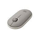 ロジクール ワイヤレスマウス 無線 マウス Pebble M350GY 薄型 静音 グレージュ USB Bluetooth ワイヤレス 左右対称型 windows mac C