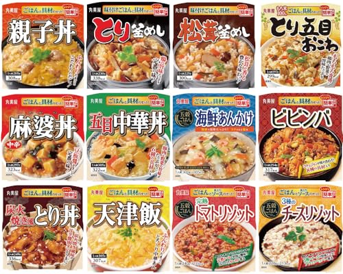 丸美屋 どんぶり ごはん付き 12種類 アソート セット ( 親子丼 麻婆丼 中華丼 ビビンバ とり
