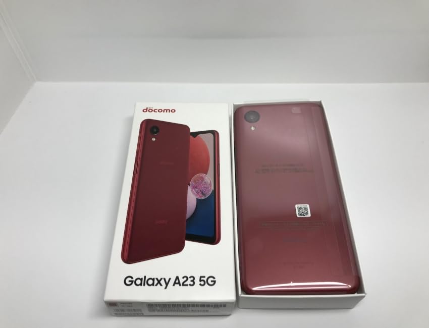 SIMフリー docomo Galaxy A23 5G SC-56C レッド スマートフォン本体