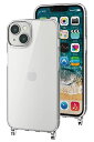 エレコム iPhone 14 / 13 用 ケース スマホショルダーストラップ用ホール付き TPU 耐衝撃 エアークッション ワイヤレス充電対応 【別