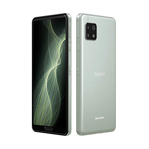 SHARP SIMフリースマホ AQUOS sense5G オリーブシルバー