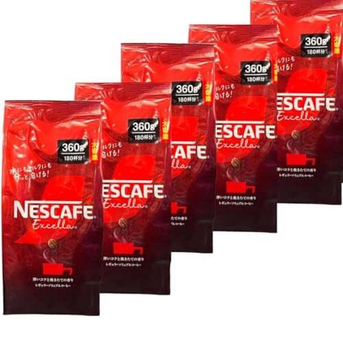 ネスカフェ エクセラ 詰替 レギュラー ソリュブル コーヒー 360g 5袋 インスタントコーヒー 大容量 深..