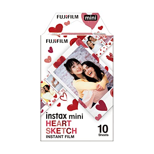 富士フイルム(FUJIFILM) インスタントカメラ チェキ用フィルム 10枚入 絵柄 (ハートスケッチ) INSTAX MINI HEART SKETCH WW 1