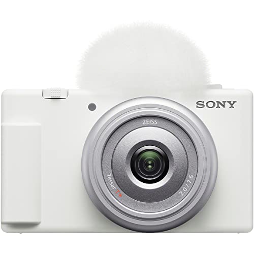 ソニー ソニー(SONY) コンパクトデジタルカメラ VLOGCAM Vlog用カメラ ZV-1F ボディ ウィンドスクリーン付属 20mm F2.0 単焦点レンズ ホワイ