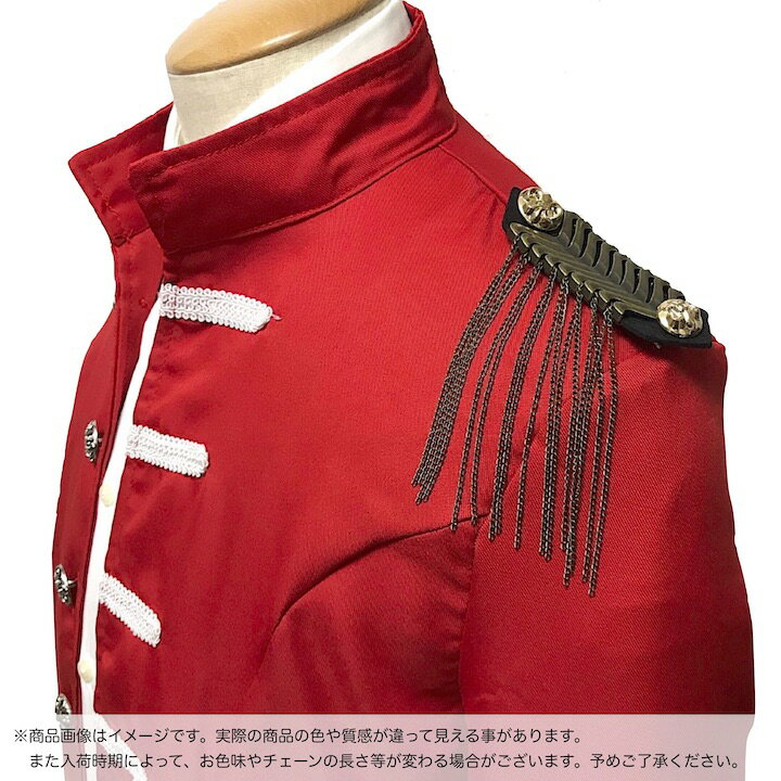 ●メール便送料無料●【肩章 1個単品売り】肩章 1個単品売り チェーン付き アンティーク 百合の紋章 貴族 王子様 ミリタリー 衣装 ステージ衣装 ハロウィン 文化祭 コスプレ ダンス 腕章 ワッペン 肩 飾り パーツ 装飾 PP-KS20022