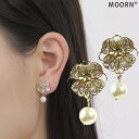 【LINE友だち200円引き対象】花 イヤリング パール 揺れる ビジュー キラキラ レディース 結婚式 ゲスト ウェディング パーティー お呼ばれ 入園式 入学式 卒業式 卒園式 ゴールド パールイヤリング アクセサリー ニッケルフリー 金属アレルギー対応