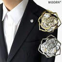 【LINE友だち200円引き対象】ピンブローチ メンズ タックピン 薔薇の花 バラ 花 モチーフ 薔薇 ラペルピン バッジ ゴールド 金 シルバー 銀 結婚式 ...