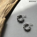 【LINE友だち200円引き対象】ピアス シルバー ピアス メタル 両耳 チェーン フープピアス シンプル シルバー ピアス イヤリング レディース アクセサリー おしゃれ 結婚式 ゲスト パーティー お呼ばれ 入園式 卒園式 入学式 卒業式 デイリー 韓国【MOORN/モーン】