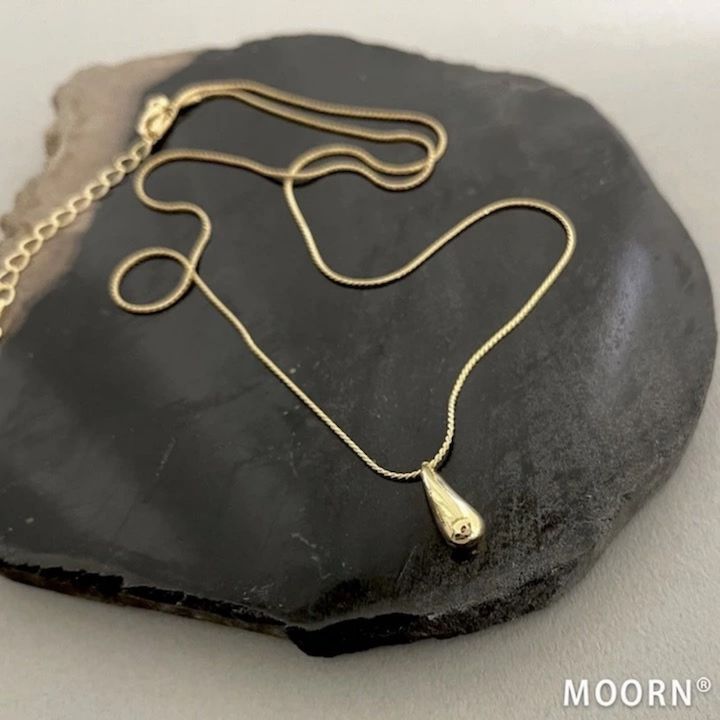 【LINE友だち200円引き対象】[金属アレルギー対応][ネックレス]ゴールド ドロップ シンプル ネックレス チェーンネックレス チェーン アジャスター 華奢 細い レディース アクセサリー アレルギー対応 韓国 ギフト プレゼント 20代 30代 40代 50代 60代