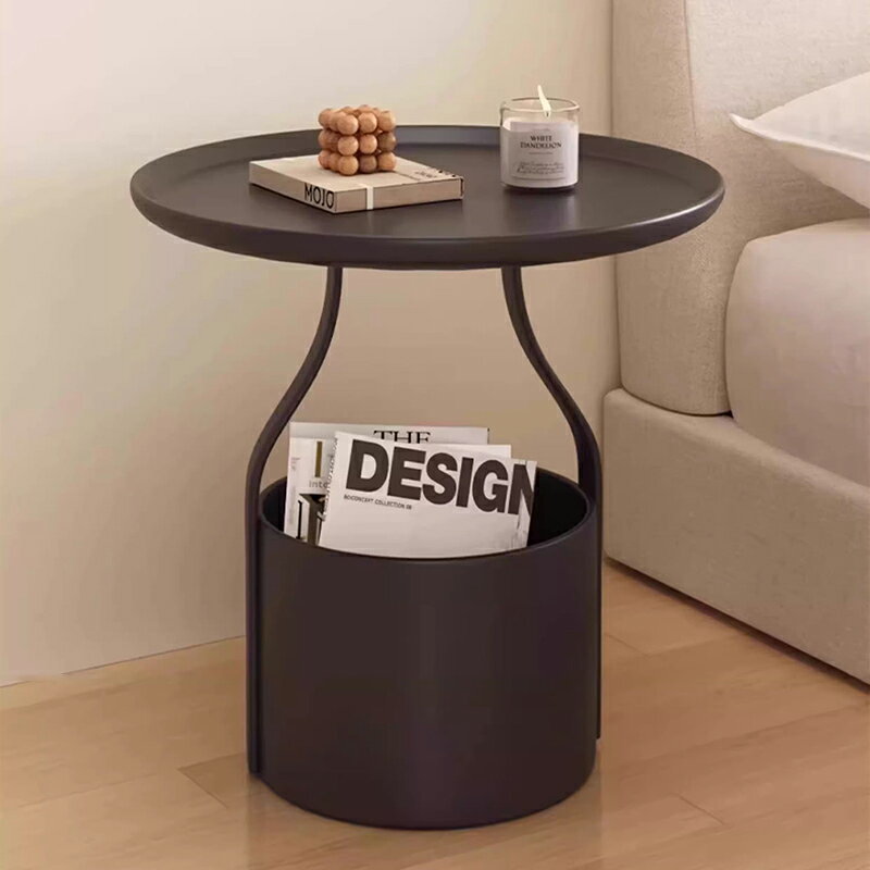 【5年保証】金属製 ベッドサイドテーブル スチール 幅40cm シンプル モダン 小型 収納 置き台 ナイトテーブル 寝室用 ホワイト ブラック オレンジ クリーム風 サイドテーブル 家具 省スペース 北欧風 韓国風 おしゃれ