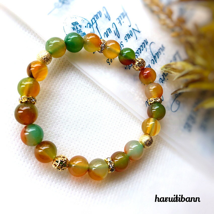 パワーストーンブレスレット 孔雀瑪瑙8mm ピーコックアゲード 健康 財運 人間関係 天然石ブレスレット パワーストーン 緑 赤 母の日 ギフト プレゼント 女...