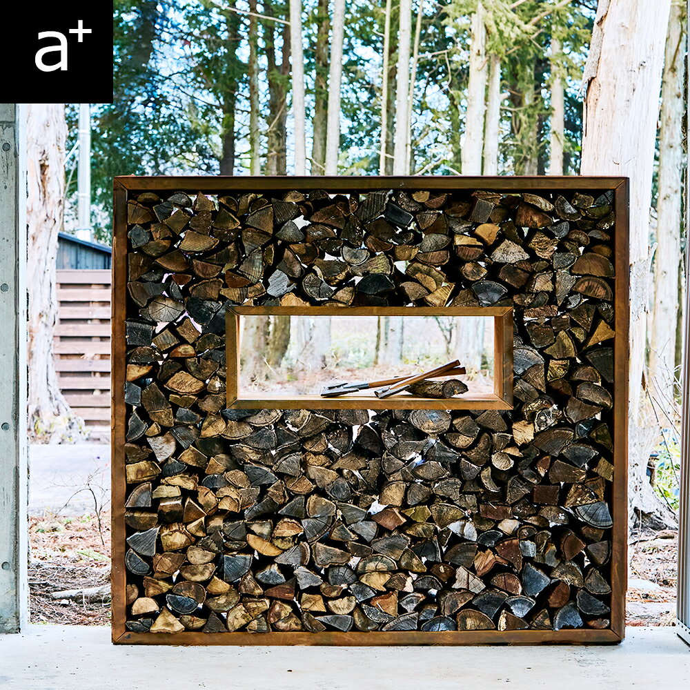 ウッドラック ワイド W1800mm コールテン鋼 薪棚 ワイドタイプ Patina パティナシリーズ ガーデニング 金属 薪 ストーブ 棚 男前 グランジ 錆び サビ AHL-WS1815PR