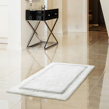 アビス ハビデコール KARAT 約62×101cm 玄関マット ラメ糸 2カラー / ABYSS HABIDECOR 高級感 高級 風水 天然素材 室内 屋内 おしゃれ モダン ラグジュアリー ブランド 大きめ 大判 綿 コットン 百貨店 ホテル 洗える インテリア ゴールド シルバー 白 ホワイト 60 100