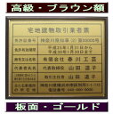 宅地建物取引業者票 【新仕様で製作】高級額がこの価格 看板 事務所用 標識 サイン 看板 宅地建物取引業者票 表示板 標識板 掲示板 宅建業者票