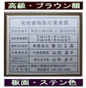 宅地建物取引業者票 【新仕様で製作】高級額がこの価格 看板 事務所用 標識 サイン 看板 宅地建物取引業者票 表示板 標識板 掲示板 宅建業者票