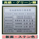 宅地建物取引業者票 【新仕様で製作】高級額がこの価格 看板 事務所用 標識 サイン 看板 宅地建物取引業者票 表示板 標識板 掲示板 宅建業者票