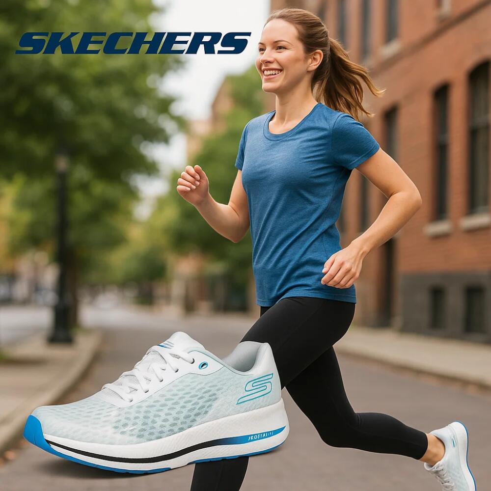 【スーパーセール特価】スケッチャーズ ランニングシューズ レディース GO RUN RAZOR 4 ホワイト ブルー ゴーラン レイザー 4 SKECHERSのサムネイル