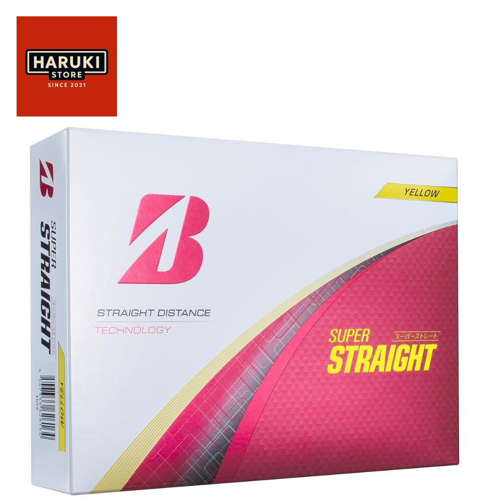 Rakuten - 【即納】BRIDGESTONE(ブリヂストン)ゴルフボール イエロー　SUPER STRAIGHT 2025年モデル 12球入