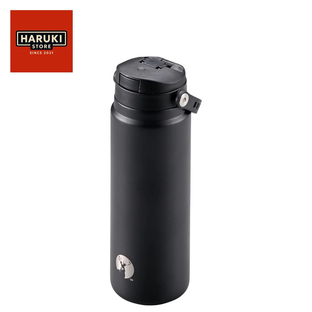 Rakuten - 【即納】キャプテンスタッグ 水筒 マグ HD ワンタッチボトル 600 水筒 シンプル 普段使い 直飲み 広口 ユニセックス 学生 保温 保冷 600ml 片手 通勤 通学 持ち手 大人 子供 アウトドア スポーツ 真空