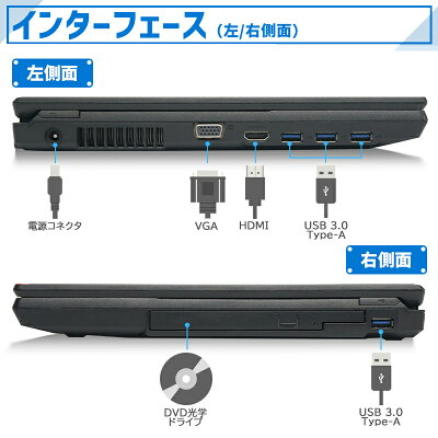 【★最大100%ポイント】【テンキー搭載】富士通 LIFEBOOK A577/第7世代 Core i5/メモリ: 4GB/8GB/16GB/新品 SSD:128GB/256GB/512GB/1TB/DVD/Wi-fi/15.6型/Office/HDMI/USB3.0/中古PC 中古ノートパソコン Windows11 Windows10 - Image 3