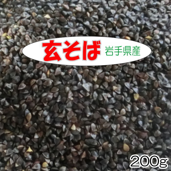 令和7年産 玄そば200g岩手県産 国産 石抜き 鳥の餌 インコのおやつ　オウムのおやつ