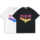 Mardi MercrediマルディメクルディTシャツ半袖韓国ファッションレディースファッションプリントカジュアルおしゃれ シャツ春夏送料無料 [並行輸入品] 1