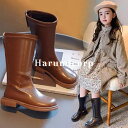 ロングブーツ キッズ 裏起毛 ブーツ 女の子 ジュニア 子供ブーツ 子供 靴 シューズ 春 秋 冬 おしゃれ 可愛い 蝶結び フォーマル靴 入学式 卒業式 結婚...