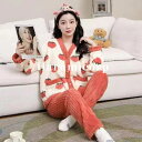 パジャマ レディース 長袖 冬 暖かい ルームウェア もこもこ 上下セット かわいい 部屋着 裏起毛 柔らか ナイトウェア ふわふわ 厚手 寝間着 寝巻き トッ...