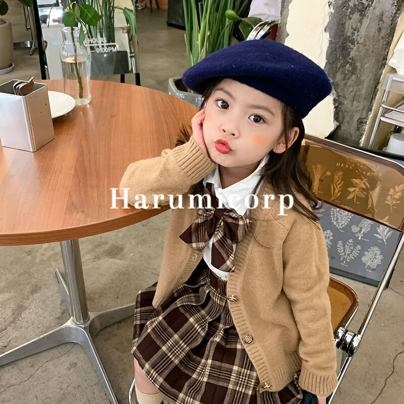 子供スーツ フォーマル 3点セット セーターコート子供服 女の子 セットアップ 春秋 韓国子供服 スカートセット アウター 長袖 ブラウス シャツ スカート チ...