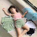 セットアップ キッズ 子供服 女の子 ジャージ 上下セットキャミ tシャツ ショートパンツ おしゃれ 可愛い ベビー服 ジュニア 韓国こども服 春 夏 入学 入...