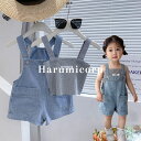 デニム 上下セット キッズ 女の子 子供服 セットアップ トップス オーバーオールデニムパンツ ガウチョパンツ おしゃれ 可愛い 韓国子供服 春 夏 ベビー服 ...