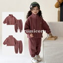 ジャージ キッズ 上下セット ダブルフロック子供服 女の子 男の子モコモコ秋冬 子供ジャージ 長袖 セットアップ tシャツ ロングパンツ ジャージパンツ 長ズボ...