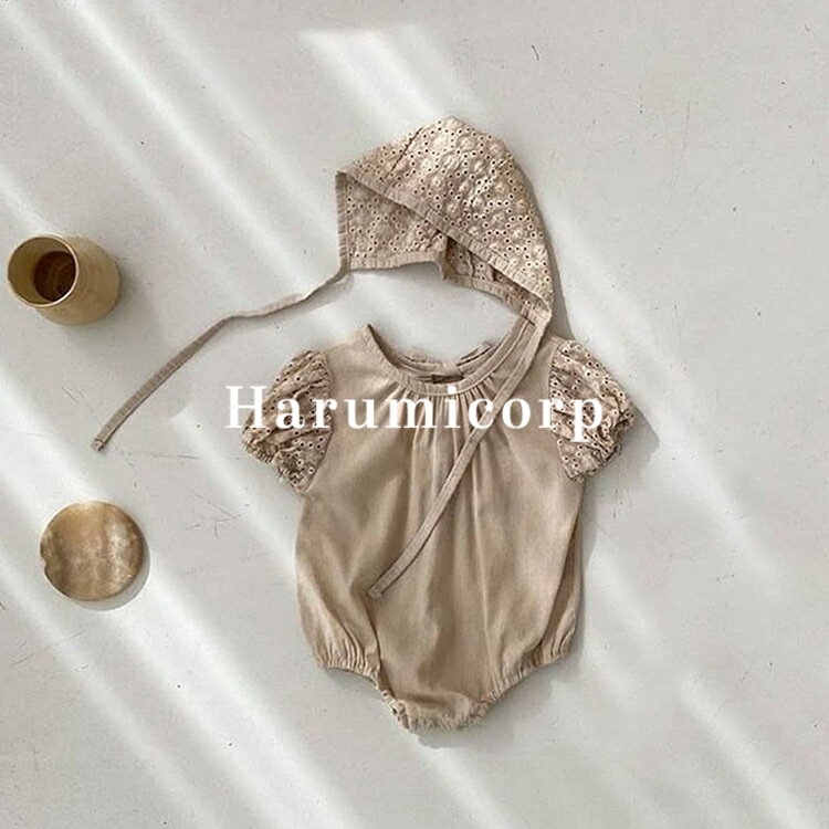 ベビー服 女の子 男の子 ロンパース 半袖 帽子付きカバーオール 新生児 キッズ 赤ちゃん おしゃれ 可愛い 子供服 幼児 部屋着 ルームウェア 出産お祝い プレゼント 通園 保育園 ベビー用品 出産準備 記念日 誕生日 春 夏 秋 66cm 73cm 80cm 90cm