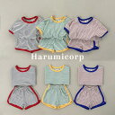 セットアップ キッズ 兄妹 双子子供服 ジャージボーダー 上下セット ジュニア ベビー服 女の子 男の子 tシャツ 綿 半袖 ショートパンツ おしゃれ 可愛い スポーツ トップス ボトムス 赤ちゃん 半ズボン 誕生日 プレゼント 小学生 130 120 110 100 90 80