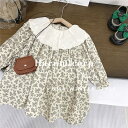 ワンピース キッズ 子供服 女の子 秋服 長袖 ワンピース 花柄 韓国子供服 ベビー服 子ども服 ガールズ おしゃれ 可愛い 子供ドレス 七五三 誕生日 結婚式 お姫様 プリンセス シンプル 誕生日 プレゼント140cm 130cm 120cm 110cm 100cm 90cm(4)