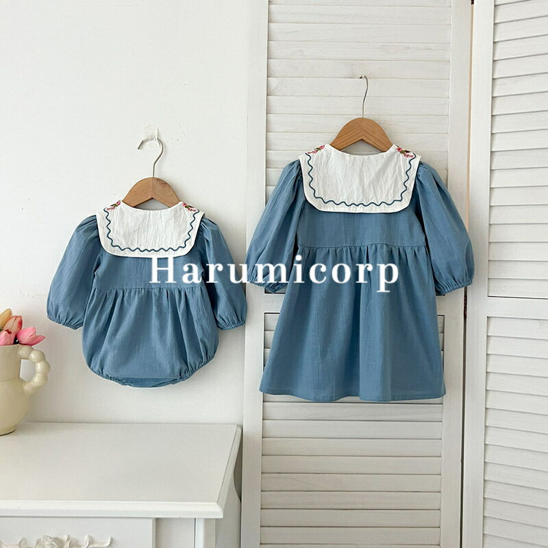 ベビー服 ロンパース 長袖 綿春秋 新生児 赤ちゃん 子供服 女の子 姉妹 カウボーイ人 カバーオール キッズ 子ども服 ルームウェア 部屋着 パジャマ 66cm 73cm 80cm 90cm おしゃれ 可愛い 出産お祝い プレゼント 入園 保育園 出産準備 誕生日 初節句 食い初め お出かけ 3